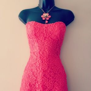 Burnt Orange Lace Ladies Summer Dress by Love J